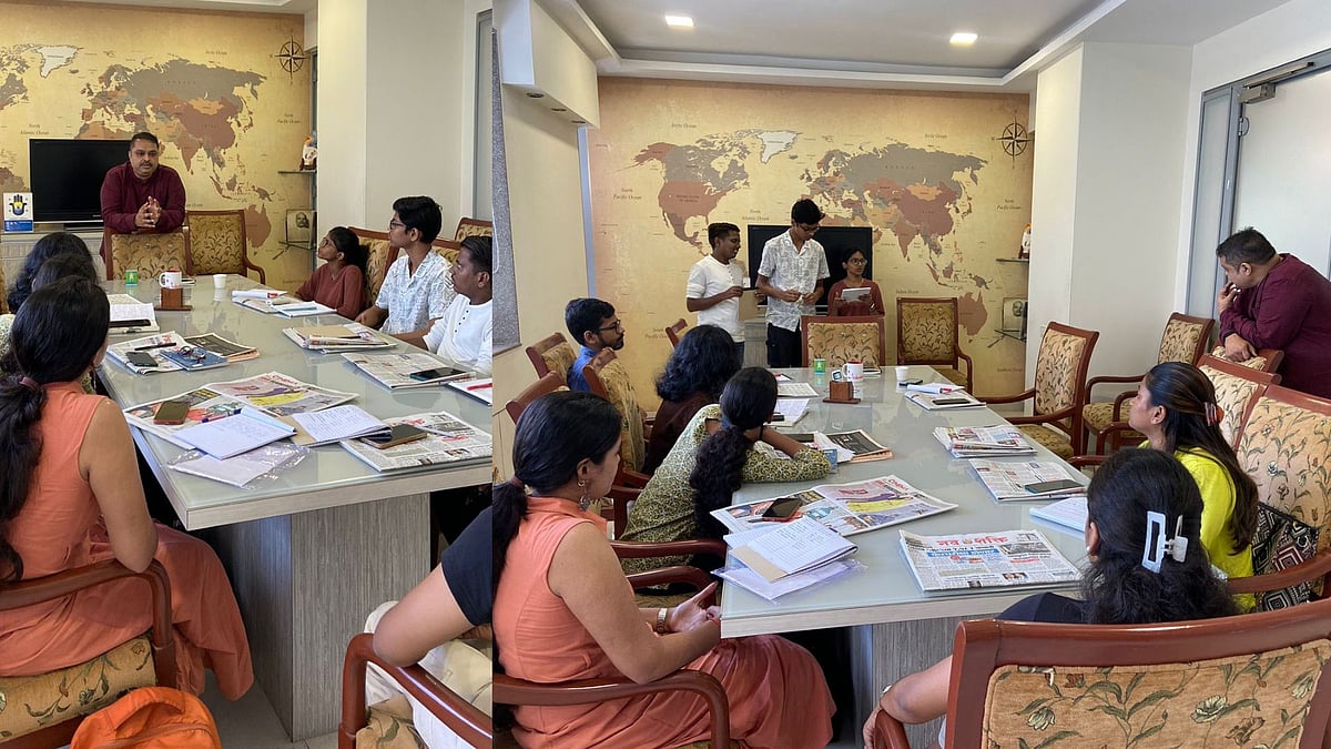 Session on Content Writing vs. News Reporting by Aseem Shrivastav, Online Editor